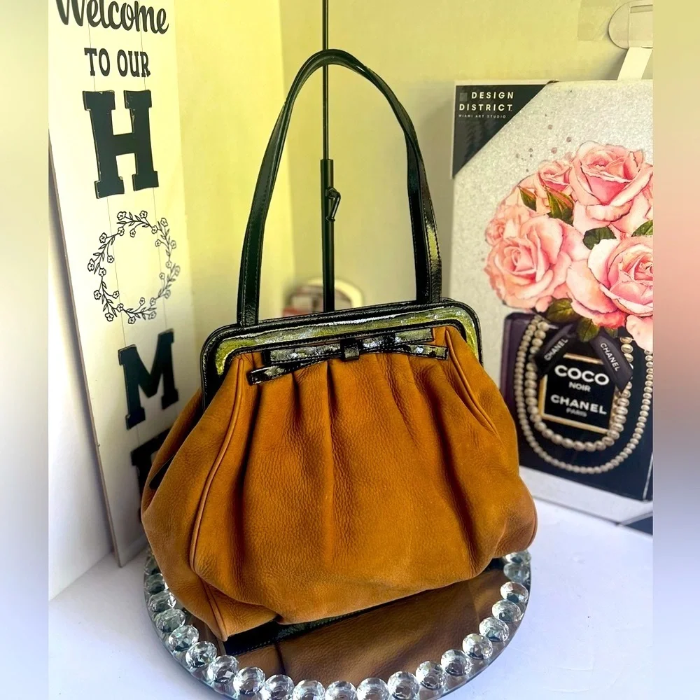 Kate Spade vintage Monica Lady Frames leather shoulder bag